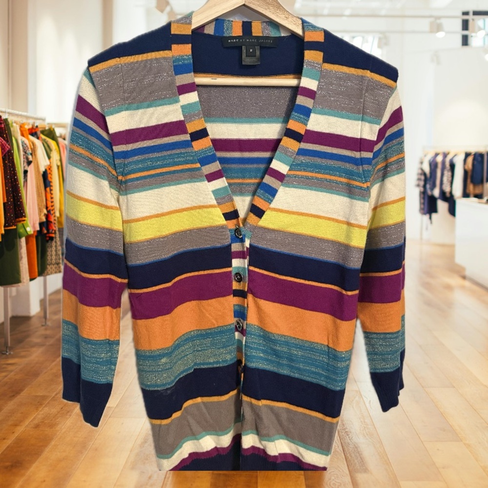 Marc by Marc Jacobs Striped Cardigan 🌈